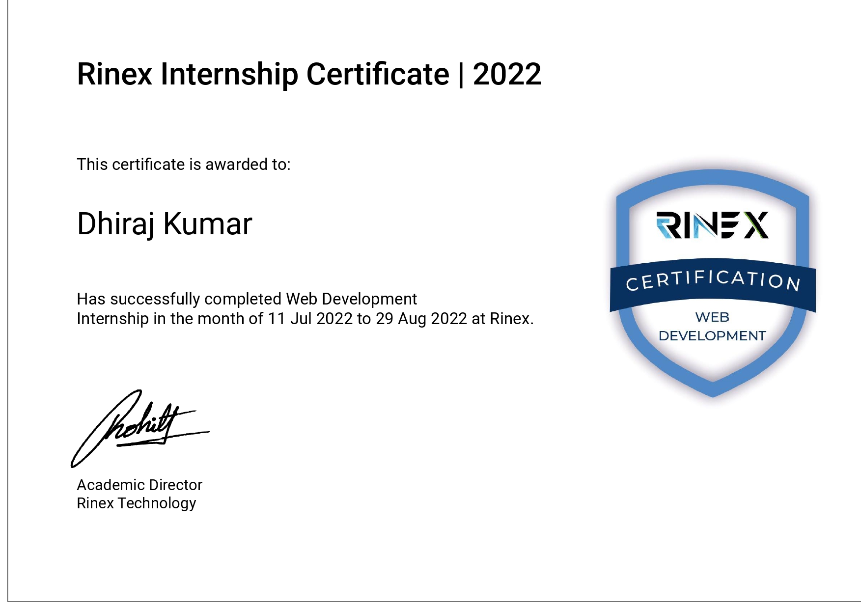 Certification 2